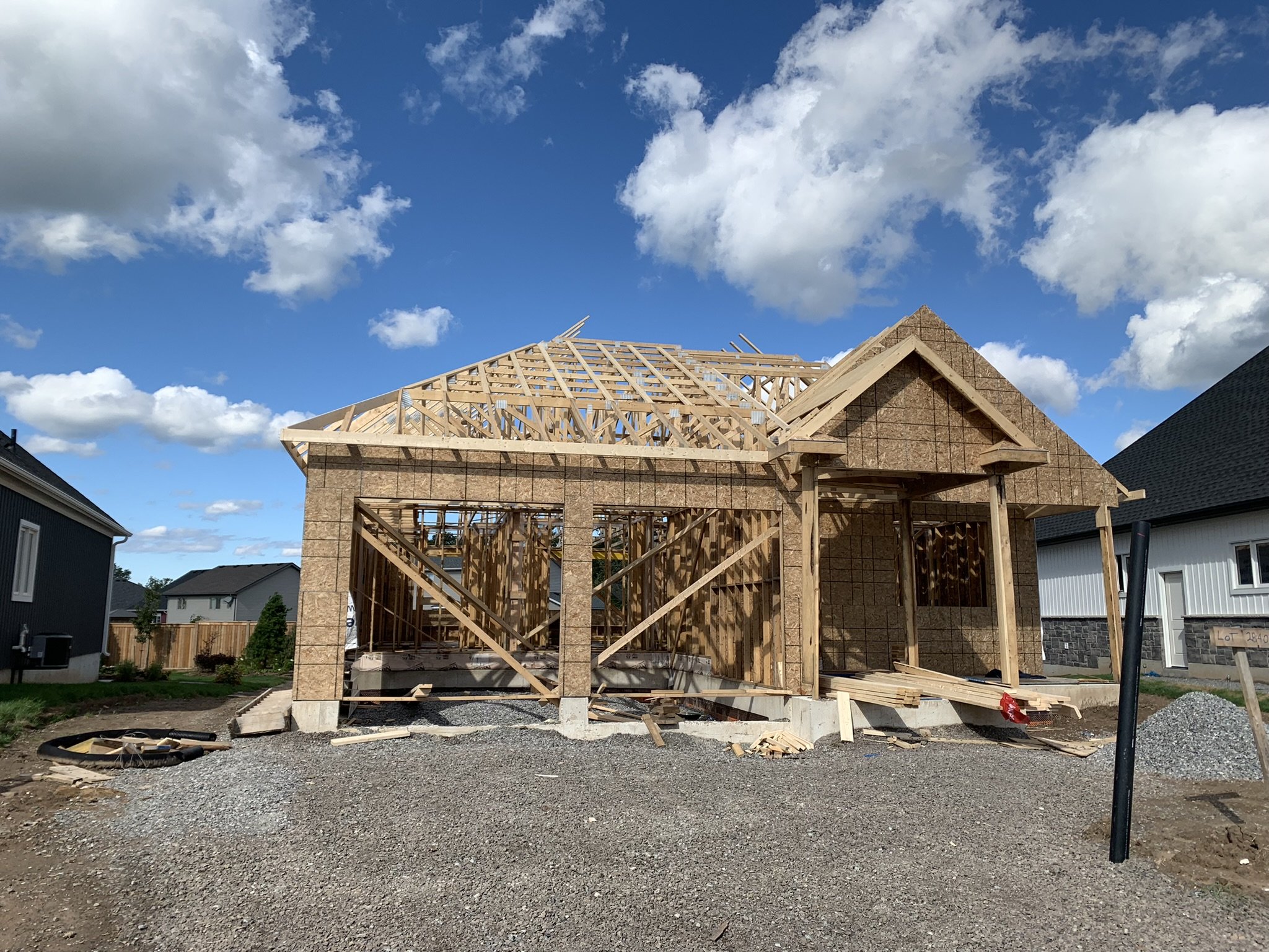 Complex Vaulted Roof Interior Framing
